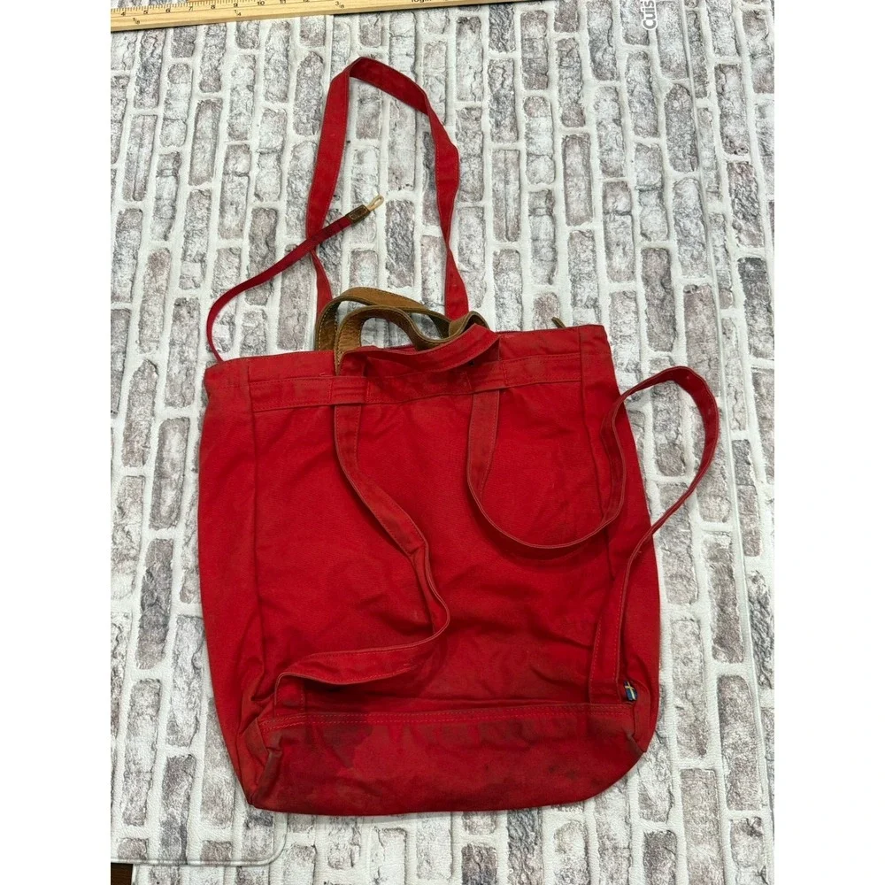 Fjallraven G-1000 Totepack No. 1 Convertible Travel Shoulder Bag Backpack Red - Picture 5 of 12